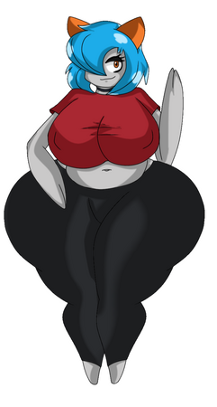 My Main OC (Silver Le Wobble) Drawn by https://bsky.app/profile/shungt.bsky.social